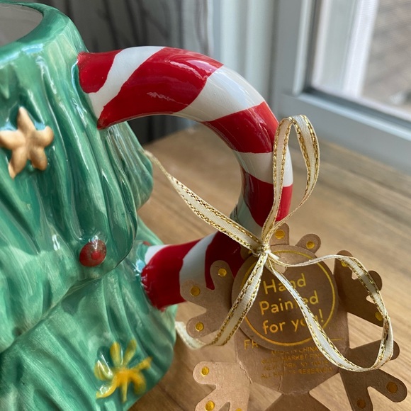 NWT Rare 3 Hand Painted Holiday Coffee Mugs Snowman Mug Santa Mug Christmas Tree - Picture 5 of 8